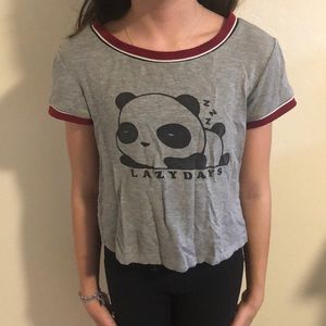 Cute Panda “Lazy days” T-Shirt